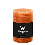 durchgefärbte Stumpenkerzen (H x Ø) 90 x 58 mm, Farbe Dukat, mit ASF zum Abbrandschutz, Wiedemann Marble Kerzen, Advent, Adventskranz, Weihnachten, Dekoration, Event