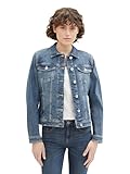 TOM TAILOR Damen Basic Jeansjacke, 10120 - Used Dark Stone Blue Denim, XXXL
