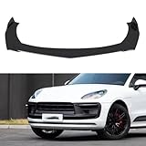 ljxwzh Spoilerlippe für Frontstoßstange für Porsche Macan 2014-2024, Stoßstangen-Kinnsplitter-Lippendiffusor, ABS-Material