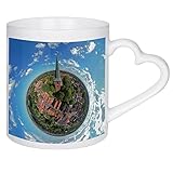 artboxONE Herztasse St.-Magnus-Kirche (W-Seite) Esens von Dienstleistungsdrohne.de - Herztasse Städte