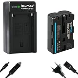 Blumax Akku kompatibel mit Sony NP-FM500H 1400mAh + Charger NP-FM500 NP-FM55H für Sony Alpha 65 77 99 - A58 77 A99 II - DSLR A850 A900 - VG-C99AM