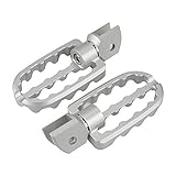 NICECNC Silber Verstellbare Fußrasten Rotierend Kompatibel mit BMW R 1200 GS LC 13-16, R 1200 GS LC ADV. 14-17, F 650 GS 08-, F 700 GS -16, 17-, F 800 GS 08/12-16, F 800 GS Adventure 13-