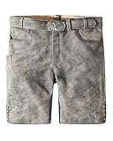 Stockerpoint Herren Lederhose Alois2 I Größe 44-56 I Bequeme Trachtenhose in edler Hirschoptik mit Gürtel I Aus 100% hochwertigem Wildbockleder I Perfekt für Trachten & Festlichkeiten