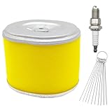 YGQ AFZE30 Luftfilter Kompatibel mit Honda GX340 GX 390 11HP 13HP Motor 17210-ZE3-505 17210-ZE3-010 Luftfilter Rasenmäher mit Zündkerze F6RTC