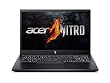 Acer Nitro V15 (ANV15-41-R0QT) Gaming Laptop, 15.6 Inch FHD IPS 165Hz Display, AMD Ryzen 7 7735HS, 16 GB RAM, 512 GB SSD, NVIDIA GeForce RTX 4050, Windows 11, QWERTZ Keyboard, Black
