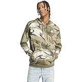 adidas Herren Seasonal Essentials Camouflage Hoodie Sweatshirt, Olive strata, M