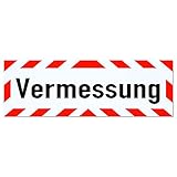 LOHOFOL Magnetschild Vermessung | Schild magnetisch | mehrere Größen lieferbar (35 x 11 cm)