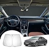 GAFAT Kompatibel mit VW Passat B8 Variant GTE Alltrack 2016-2023 Sonnenschutz Frontscheibe Innen, Windschutzscheibe Sonnenschirm Sonnenblende, Abkühlung, UV Schutz, Pasat B8 Zubehör
