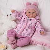 BABESIDE Realistische Reborn-Babypuppen 20 Zoll Neugeborene Babypuppen Lebensechte Babypupp für Mädchen Babypuppe mit weichem Körper Sieht aus wie echte Reborn-Kleinkindpuppen mit offenen Augen