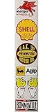24/7stickers MG647 / 7X Aufkleber ÖL Breite je ca. 6 cm Shell STP Gasoline Oldtimer Racing Vintage Retro Kult Sticker Rennsport Hot Rod USA V8 Pennzoil