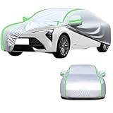 Autoabdeckung Outdoor für Ford Escort XR3i Cabriolet 1981-1989 Auto Abdeckplane Allwetterschutz Regen,Staub,Kratzfest,Winddichte,Mit Nachtreflexionsstreifen,Silber