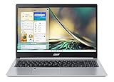 Acer Aspire 5 (A515-45-R1ZL) Laptop | 15, 6 FHD Display | AMD Ryzen 7 5700U | 16 GB RAM | 1 TB SSD | AMD Radeon Graphics | Windows 11 | QWERTZ Tastatur | silber