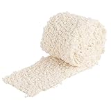 Ideen mit Herz Kunstfell-Band Teddy | Fellstoff | 8 cm breit | 2 m lang | creme-weiß | ideal zum Basteln, Nähen, Dekorieren | Tischläufer