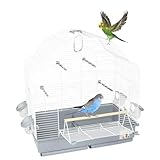 Vogelkäfig Wellensittich Großsittich Sittich Käfig Inkl. Zubehör Papageienkäfig Nymphensittich Käfig vorne Freisitz offen Freiflug