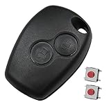KONIKON Autoschlüssel 2 Tasten Schlüsselgehäuse Fernbedienung Ersatz mit 2 Mikrotaster Taster Neu passend für Dacia Dustuer Sandero Logan Opel Movano Vivaro