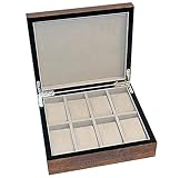 Uhrenhuette Uhrenbox aus Echtholz W-062 für 8 Uhren 704