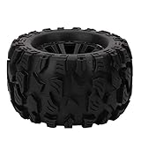 SUPYINI Hpi Savage Xs Flux Reifen 28×28×8 4 Stück Gummireifen Nylon Radnaben Kompatibel Zd Racing 1 10 Scale Rc Car Zubehör