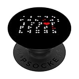 Visual Impaired Person I Love You Braille Alphabet Herz PopSockets mit austauschbarem PopGrip
