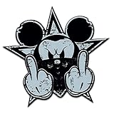 Finest Folia Retro Vintage Aufkleber -Finest Folia Sticker Old School Ace Kult Rockabilly (#21 Gangster Mouse)