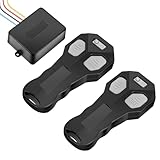 WODHMIEY Universelle Drahtlose Seilwindensteuerung Dual Controller Funkgesteuerter Schalter 12V-24V RF Fernbedienung 30m Reichweite Kompatibel mit Warn Ramsey Superwinch Smittybilt Gorilla Bulldog