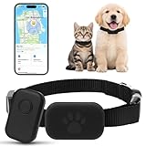 GPS Tracker Katze, Mini GPS Tracker Hund Ohne ABO, Kompatibel mit iOS und Android, Weltweite Standortverfolgung, Gepäckortung, Wasserdicht
