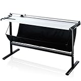 Olympia TR 1307 Rollenschneidegerät | Papierschneider Din A0 | 1300 mm Arbeitsbreite | Schneidemaschine Papier | bis zu 7 Blätter | Papierschneidemaschine mit Auffangbehälter & Untergestell | Silber