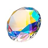Eterspr 50mm Bunt Kristall Glas Diamant, Crystal Glas Geschliffen Diamant, Bunt Klare Kristall Glas Diamant, für Hochzeitsdekoration, Partydekoration, Schaufensterdekoration(Bunt)