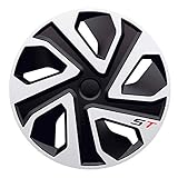 Satz J-Tec Radzierblenden ST 15-Zoll Silber/Schwarz