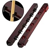 gotyou Billard Wandhalterung,Snooker Pool Cue Wall Mounted Rack,Billard Queue Halter 6 Billiard Cue,Billard Zubehör für Schulen, Heime, Vereine