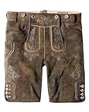 Stockerpoint Herren Beppo4 Trachtenlederhose, Bison gespeckt, 52