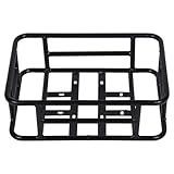 Oreilet Fahrradkorb Hinten, Verdickter, Rostfreier Aufbewahrungskorb aus Eisen mit Großer Kapazität für Lastenmotorräder und E-Bikes, Wasserdichter Gepäckträger Zum Mitnehmen