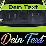 Sonnenblendstreifen Wunschtext mit ABE Visier Windschutzscheibe Sonnenblende Banner Dein Text in Farbe und Hologramm (Text in Farbe)