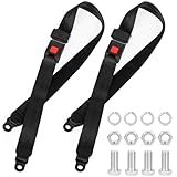 2 Stück Golfwagen-Sitzgurt-Set, universelles Golfwagengurt-Set, vorne und hinten, für Yamaha UTV EZGO, Clubauto, Go-Kart, Schrauben nicht im Lieferumfang enthalten