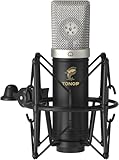 TONOR Großmembran USB Mikrofon PC Set, Kondensator Microphone 192 kHz/24 Bit Computer Podcast Mikro Professional mit Microfon Ständer für Studio, Streaming, YouTube, Singen, Gaming, Mic TC-2030