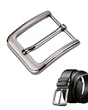 JUKOTA Gürtelschnalle Herren,Metall Belt Buckle,Poliert Gürtelschnallen 40mm,Einzelne Zinken Quadratische Gürtelschnalle,Men's Belt Buckles,Klassische Ledergürtel Ersatz,für Men Ersatzschnalle