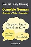 Easy Learning German Complete Grammar, Verbs and Vocabulary (3 books in 1): Trusted support for learning (Collins Easy Learning)