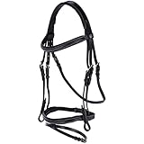 Covalliero Trensenzaum Classic Leder, schwarz, Cob