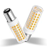 B15D LED 7W Dimmbar Ersatz für Osram Halolux Ceram 75W B15D Halogenlampe, Kein Flackern, 230V, 700 Lumen, Warmweiß 3000K, 360°Abstrahlwinkel, 2er Pack