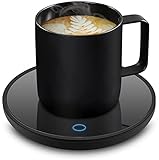 Lesipee Kaffeebecherwärmer, Elektrischer Kaffeewärmer Candle Wärmer Tassenwärmer, Intelligenter Kerzenwärmer mit automatischer Abschaltung für Büroschreibtisch, Büro Gadgets Kaffee Geschenk