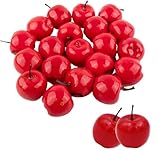 LATRAT 20pcs Mini gefälschte Äpfel künstliche Äpfel Rote, Realistisch Modell Requisiten Dekoration, Faux Äpfel Zuhause Küche Dekor Tischdekoration Party Dekorationen