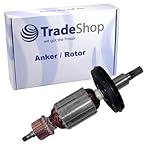 Trade-Shop Anker Rotor Läufer Motor Ersatzteil mit Lüfter kompatibel mit Bosch GBH 8-45 D, GBH 8-45 DV, GSH 7 VC, GSH 9 VC ersetzt 1614010267