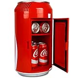 Coca-Cola Coke Mini Fridge For Bedrooms 5.4L Cool Box 8 Can Table Top Fridge Small Mini Fridges For Snacks Lunch Food Drinks Beverages RV Camping Car & Travel 12v Portable Personal Cooler by, Red
