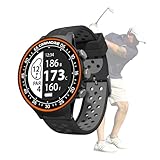 Canmore TW411 Golf-GPS-Uhr mit Fitness-Tracker, über 41.000 kostenlose vorinstallierte weltweite Kurse, aktualisierter IC-Chip, Orange