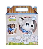 Simba 105890050 - Chichi Love Happy Husky (30 cm) - interaktiver Spielzeug-Hund für Kinder ab 3 Jahre, süßes Kuscheltier mit Deutscher Sprachsteuerung (12 Funktionen) & Sound inkl. Batterien