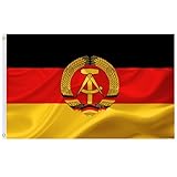 DDR Fahne 150 x 90 cm - Ossi Produkte - für Ostalgiker - DDR Geschenke
