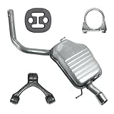 POLMOstrow Auspuff Endtopf für Audi A4 B6 1.6 Stufenheck, Kombi Avant 2000-12.2004