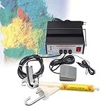 LSHFYV Pulverbeschichtungsgerät, 30–50 KV Pulverbeschichtungsset Mit Elektrostatischer Ausgabe Und Fußschalter, Düsen, Pulverbeschichtungsausrüstung Für Heimwerker Und Gewerbliche Produktion,Black