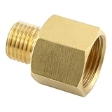 Fittingteile - Adapter für Düsenmontage Druckluftpistole Ausblaspistole Zubehör (Außen x Innengewinde: M12 x 1,25 - G 1/4")