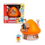 Giochi Preziosi Die Schlümpfe, magisches Haus, das Sich öffnet, mit 1 Figur 5,5 cm und Zubehör, Stchlümpfe mit Stchlümpfen, Spielzeug für Kinder ab 3 Jahren, PUF202