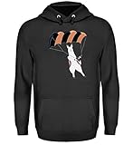 Chorchester Ideal für Gleitschirm und Alpaka Fans - Unisex Kapuzenpullover Hoodie -XL-Jet Schwarz